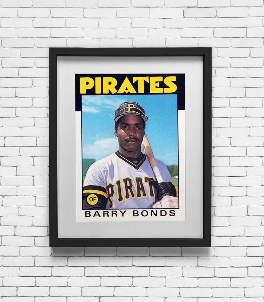 1986 Topps Barry Bonds #11T Card Print - Pittsburgh Pirates