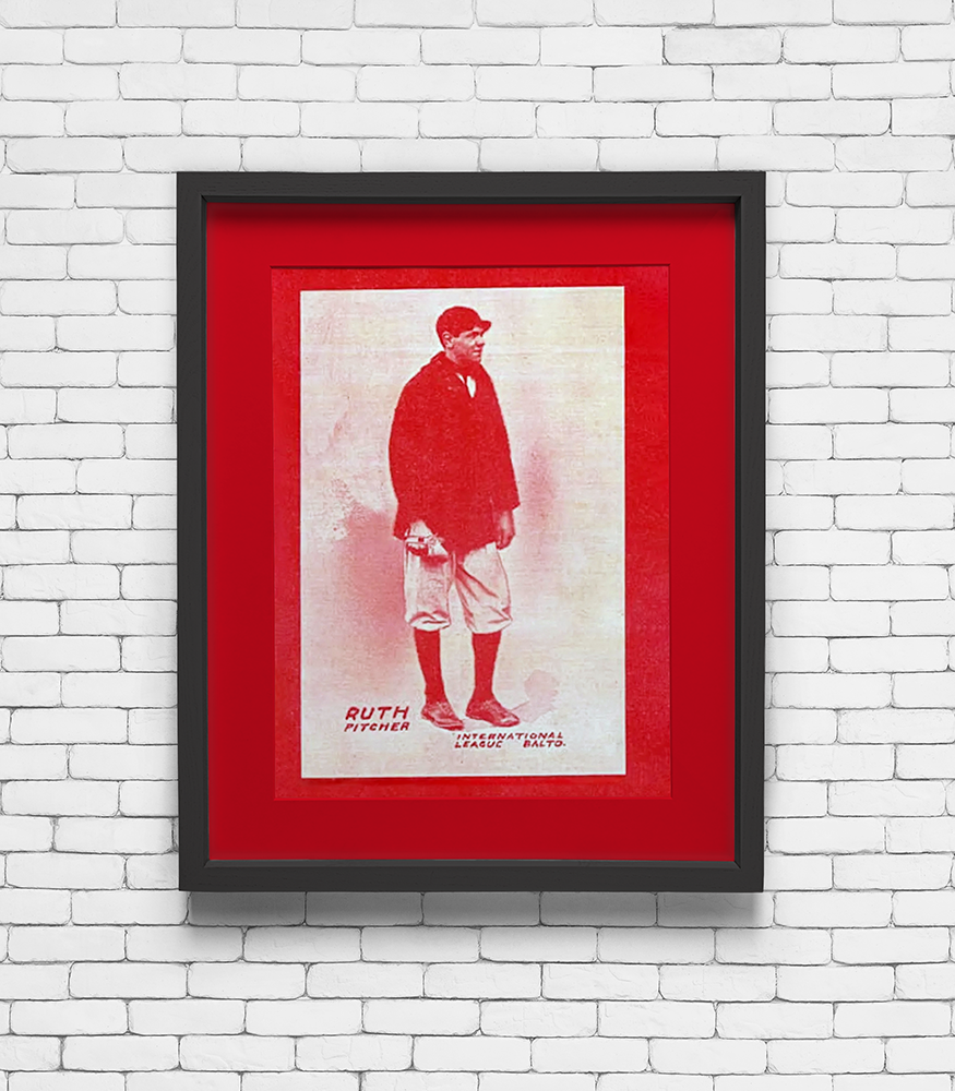 1914 Baltimore News Babe Ruth Print - Baltimore Orioles