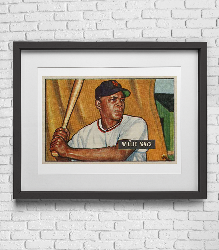 1951 Bowman Willie Mays #305 Card Print - New York Giants