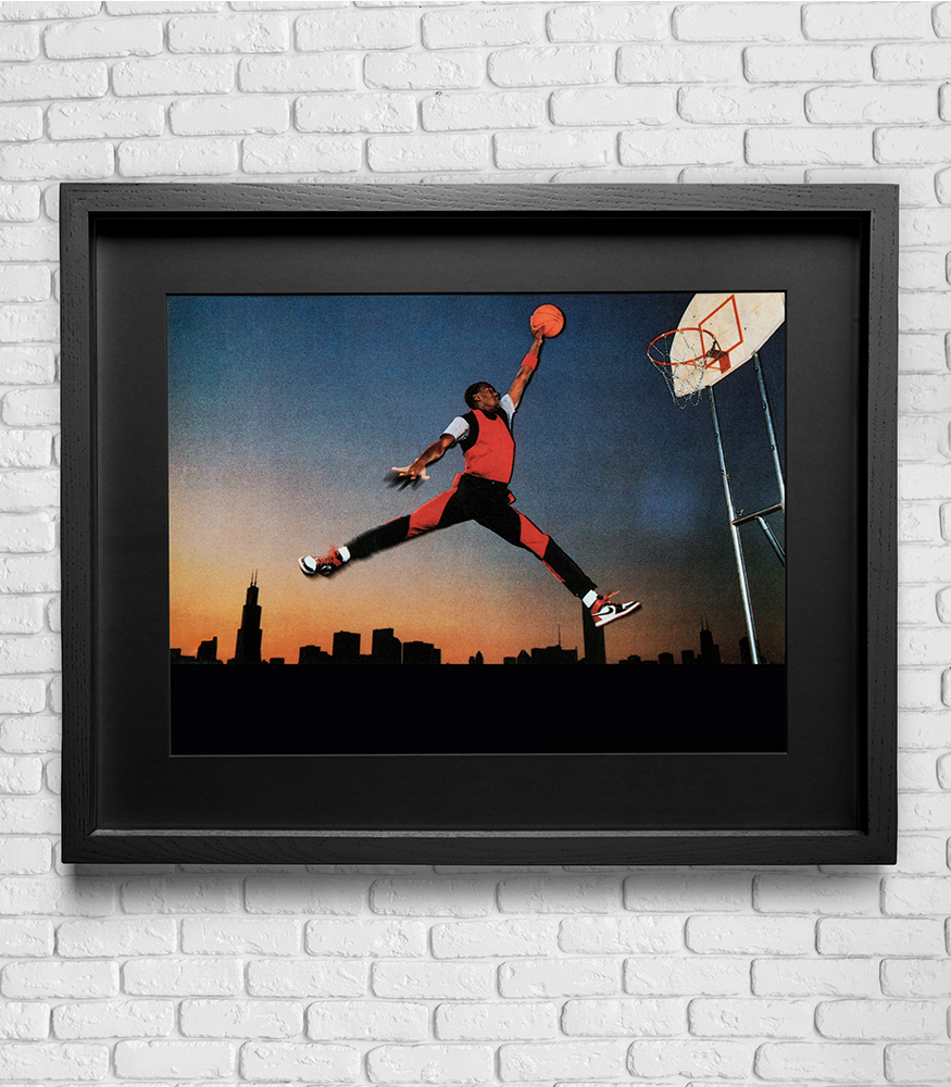 1985 Nike Michael Jordan Card Print