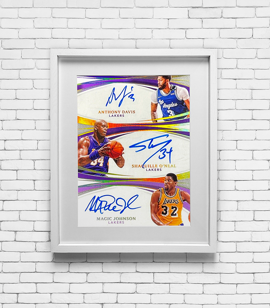 2020 Immaculate Anthony Davis, Shaquille O'neal, Magic Johnson #TA-ASM - Los Anglese Lakers