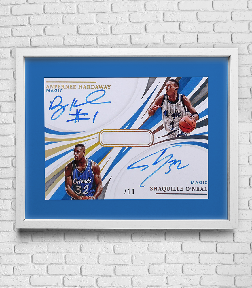 2020 Panini Immaculate Shaquille O'neal, Anfrenee Hardaway Dual Auto Card Print - Orlando Magic