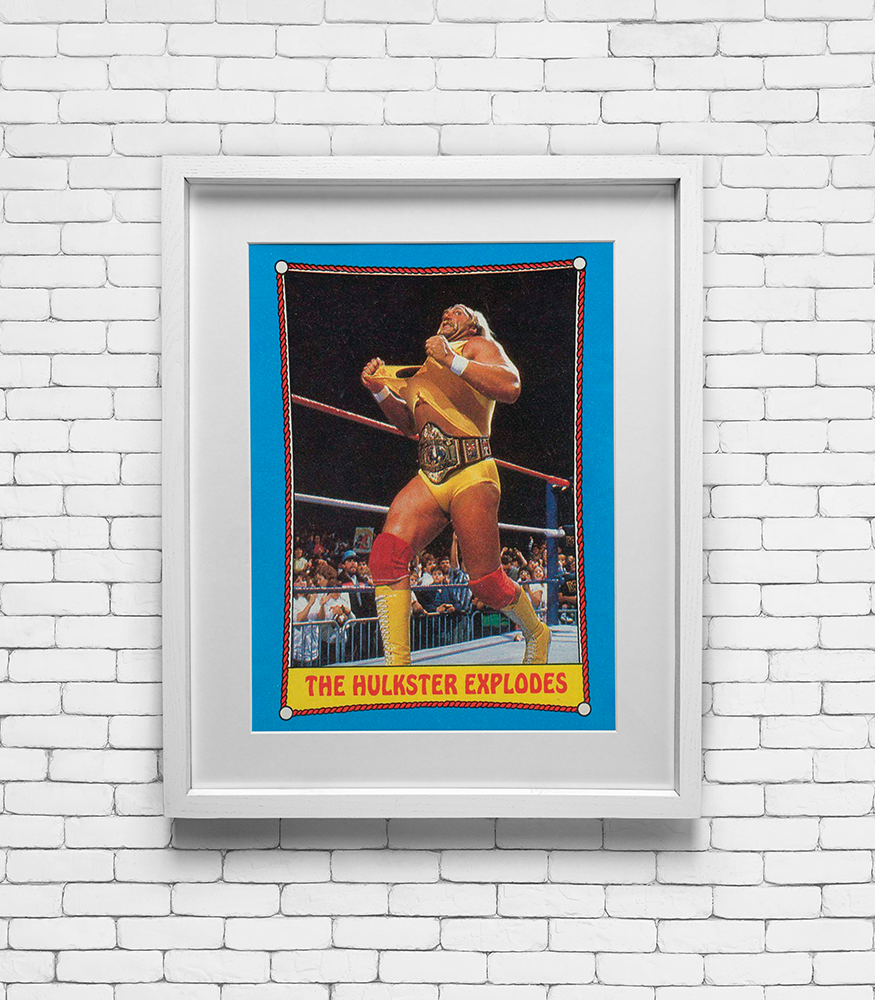 1987 Topps Hulk Hogan #26 WWF Card Print - The Hulkster Explodes