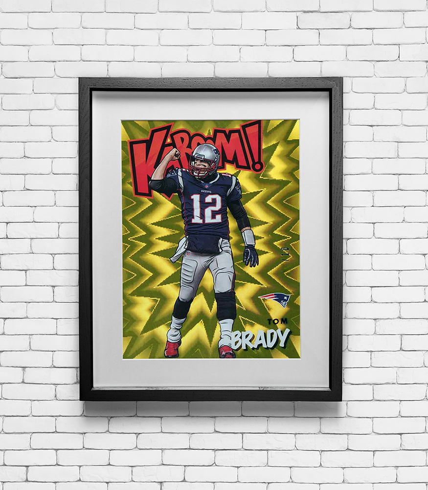 2021 Absolute Tom Brady #K24 Kaboom! Card Print - New England Patriots