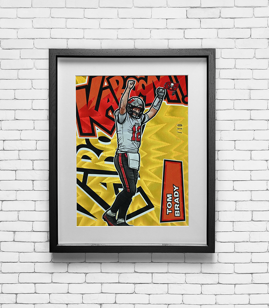 2022 Absolute Tom Brady #K1 Kaboom! Card Print - New England Patriots