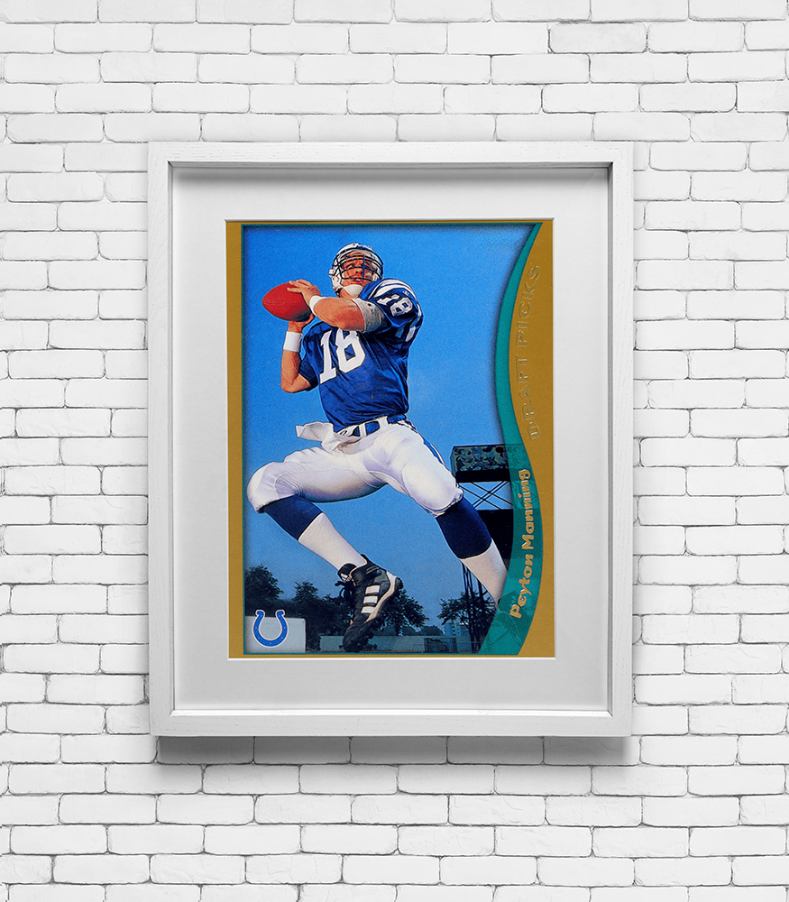 1998 Topps Peyton Manning #360 Rookie Card Print - Indianapolis Colts