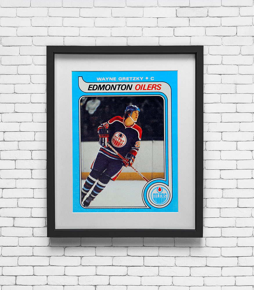 1979 Topps Wayne Gretzky #18 Card Print - Edmonton Oilers