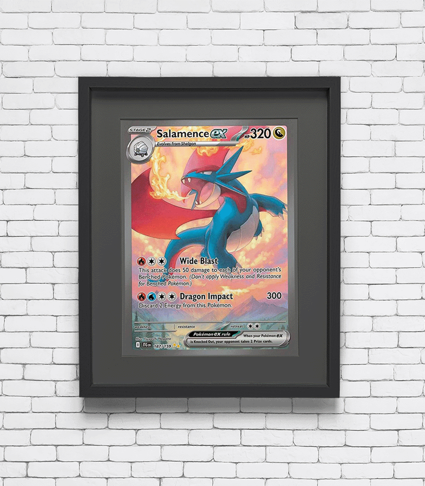 2025 Pokemon Salamence EX - Journey Together Card Print