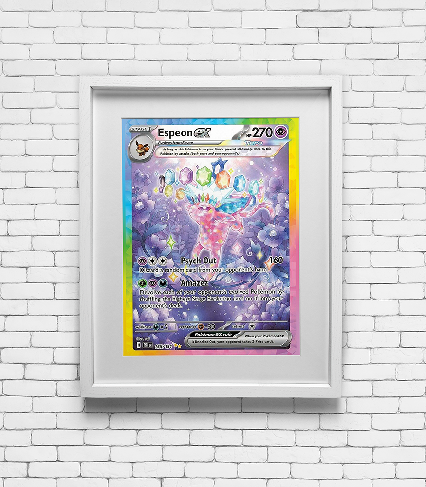 2024 Pokemon Espeon EX - Prismatic Evolutions Print