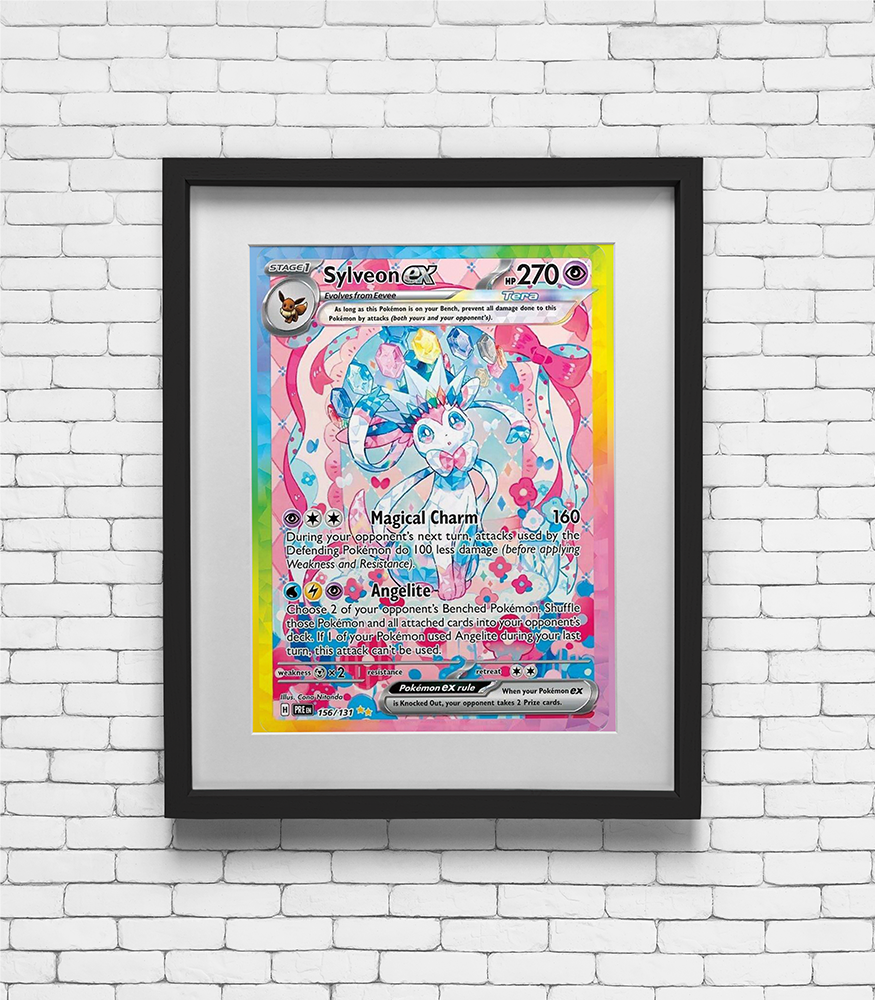2024 Pokemon Sylveon EX - Prismatic Evolutions Print