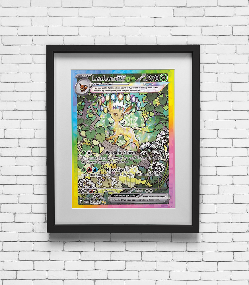 2024 Pokemon Leafeon EX - Prismatic Evolutions Print