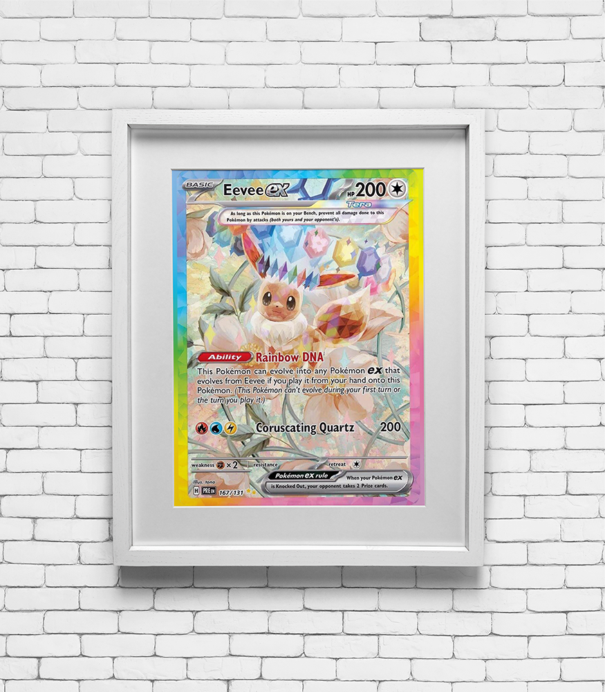 2024 Pokemon Eevee EX - Prismatic Evolutions Print
