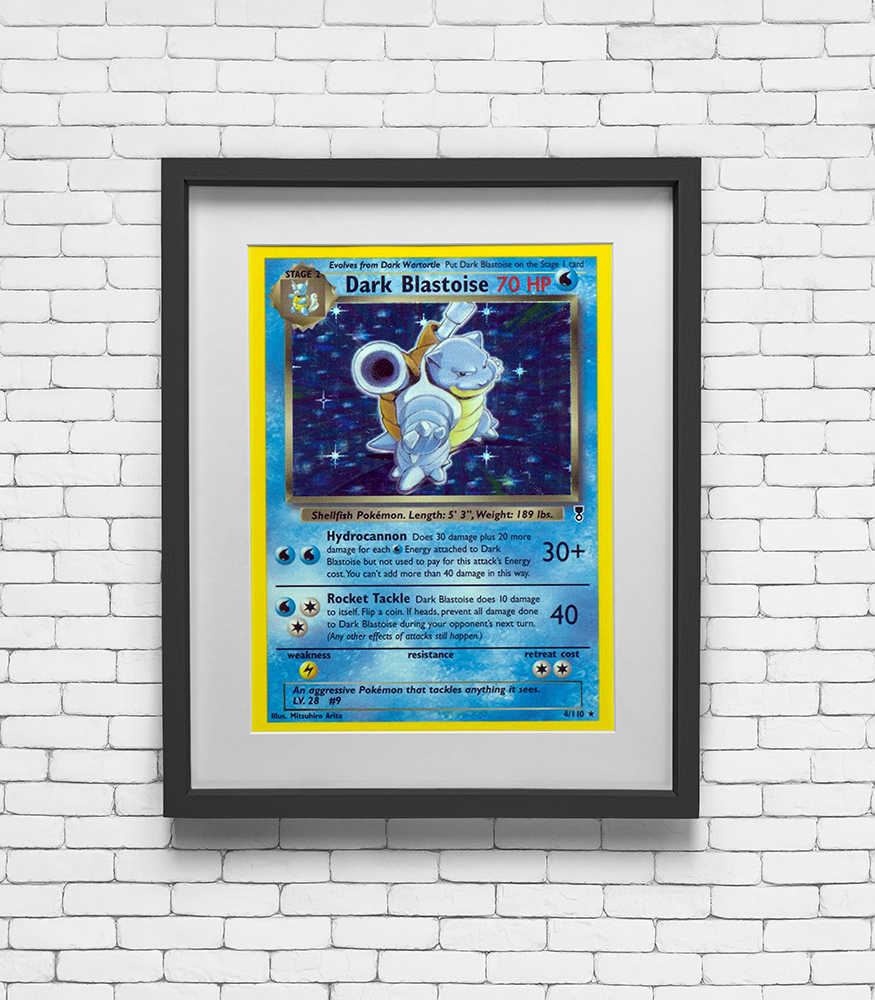 2000 Pokemon Dark Blastoise - Team Rocket Print