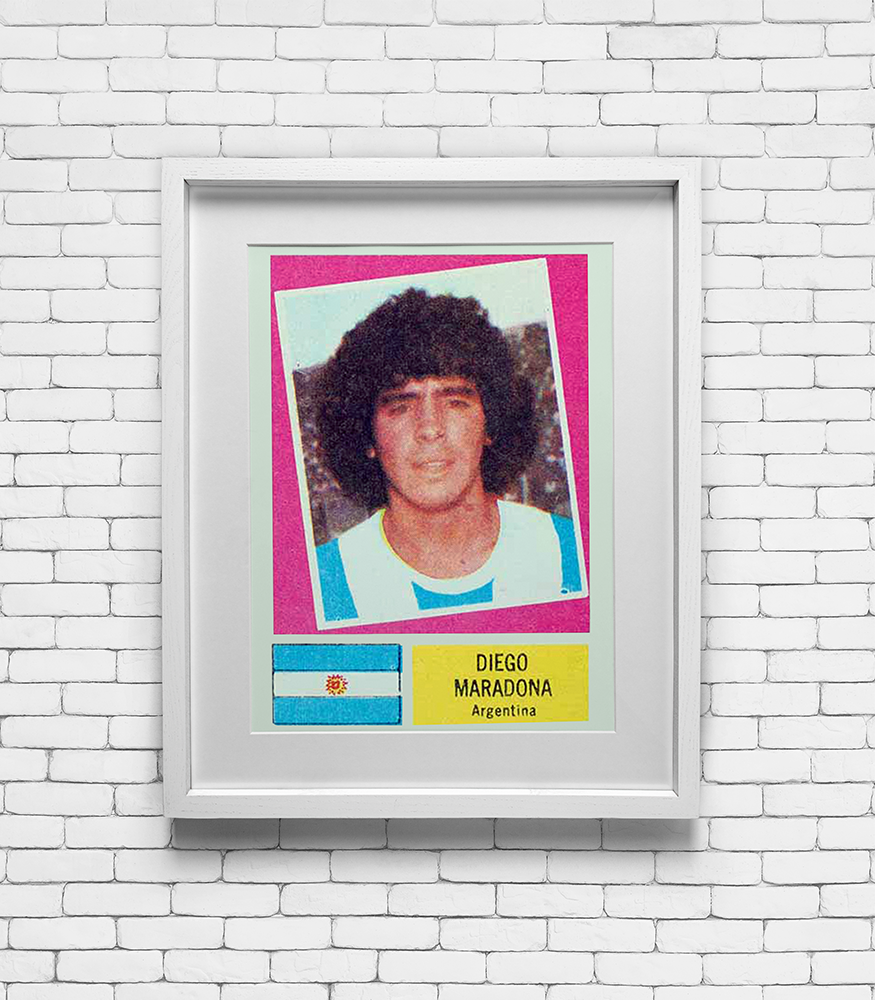 1978 Crack Campeonato Mundial Diego Maradona #AR10 Rookie Card Print - Argentina