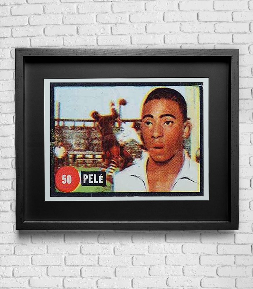 1958 Ave Colecao Titulares Soccer Pele #50 Rookie Card Print
