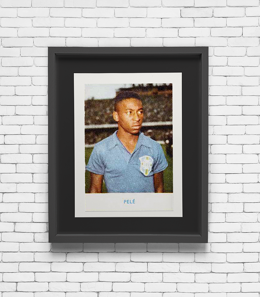 1958 Alifabolaget Pele #635 Rookie Card Print