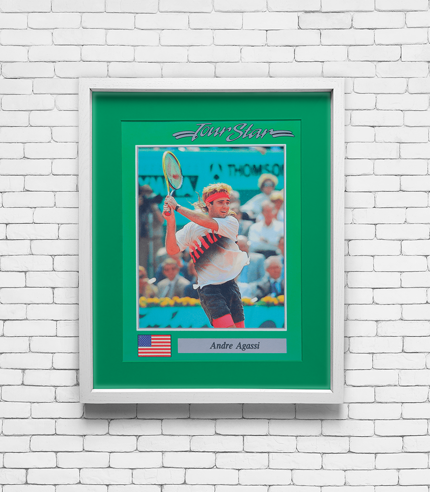 1991 Netpro Andre Agassi #3 Tennis Card Print
